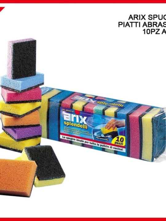 Airx 10 Spugne Abrasive Colorate 1276