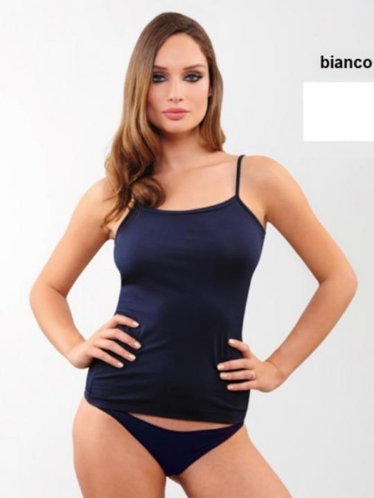 Kissimo Canotta Donna S.S. Bianco Tg. Xl
