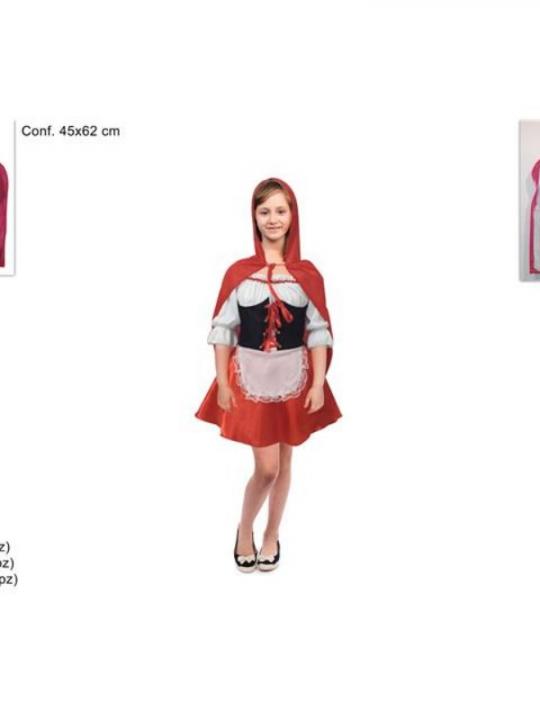 Vestito Cappuccetto Rosso Bimba 3 Mis