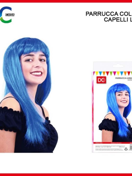 Parrucca Capelli Lisci Col.Blu