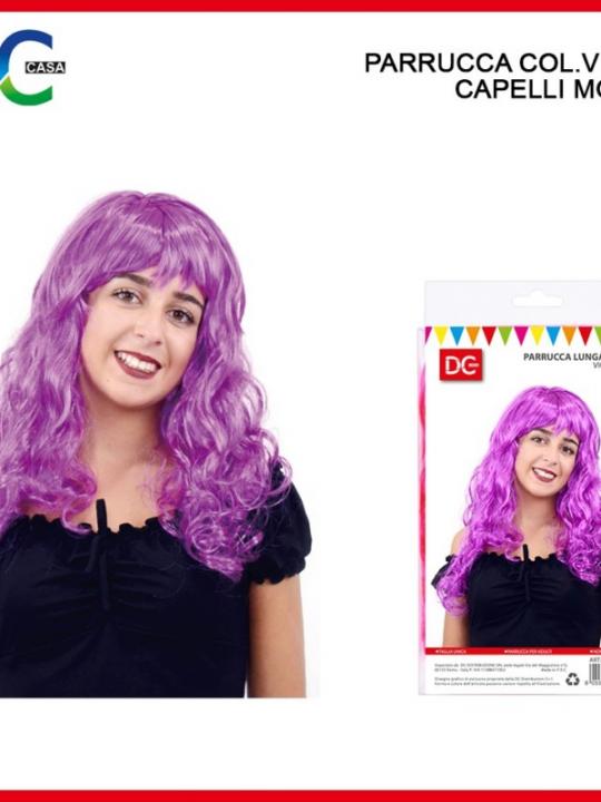 Parrucca Capelli Mossi Col.Viola