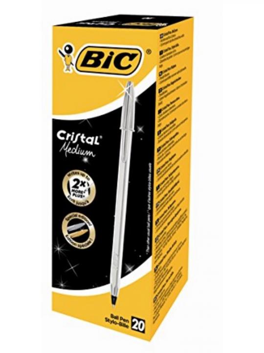 Bic Sfera Cristal Shine Argento 1Mm Nero