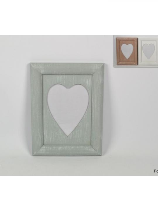 Portafoto Legno Cuore Cm24.5X18.7