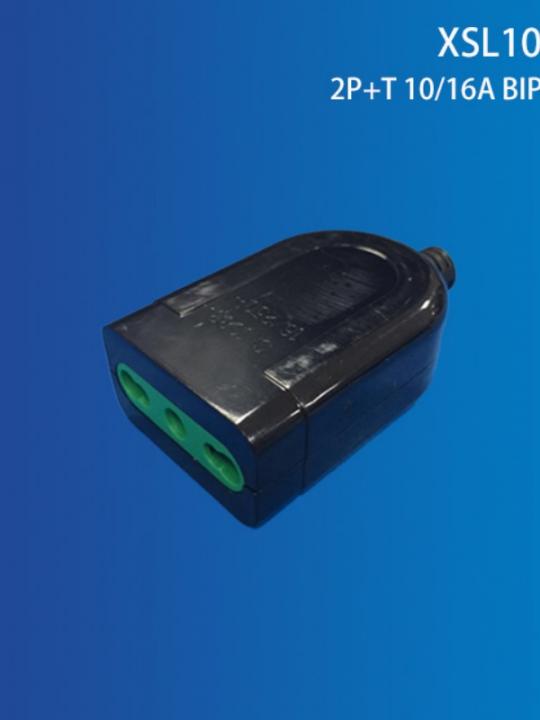 Presa 2P+T 10/16A Bipasso Nero Qta/400