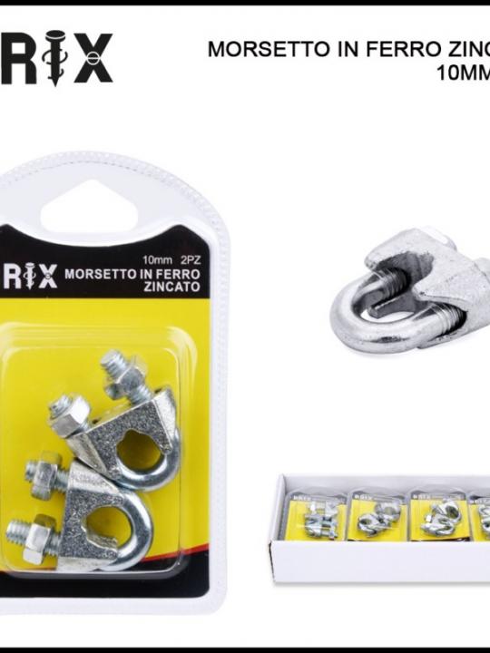 Morsetto Zincato Per Fune 10Mm 2Pz