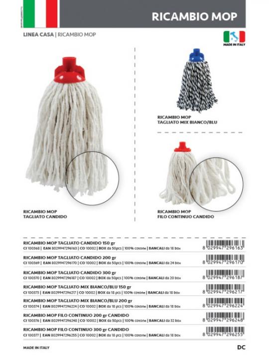 B Ricambio Mop F. Cont. 300Gr Cand. Icog