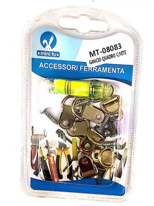 Gancio Quadro C/Vite 8+1Pz\-Ky-1617