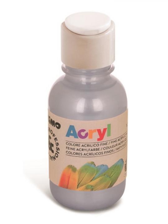 Colore Acrilico Bottiglia 125Ml Argento