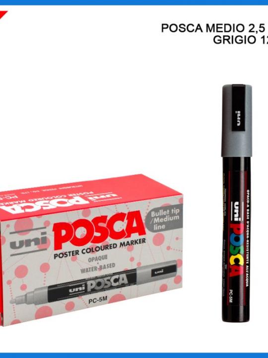 Posca Pennarello Medio 2.5Mm Grigio 1Pz