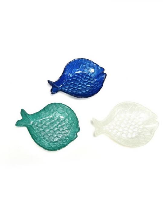 Piatto Pesce In Vetro 