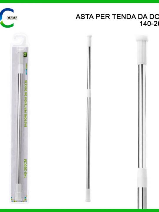 Bastone Per Tenda Da Doccia 140X260Cm