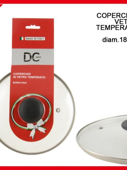 Coperchio Vetro Temperato 18Cm