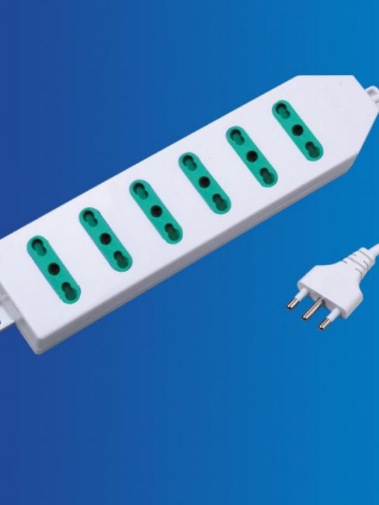 Multipresa Bipasso 6 Posizioni-1.5M Ita